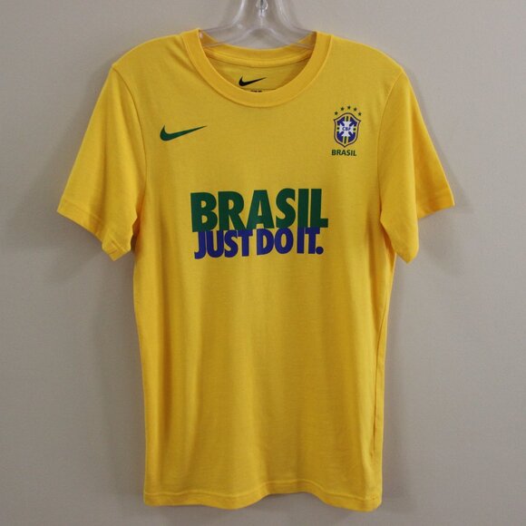 3/$88❤️Nike Brasil Brazil JUST DO IT t-shirt camiseta Seleção Brasileira CBF - Picture 11 of 11